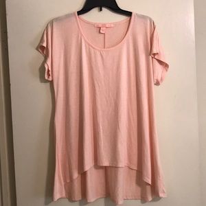 Pink high-low T-shirt